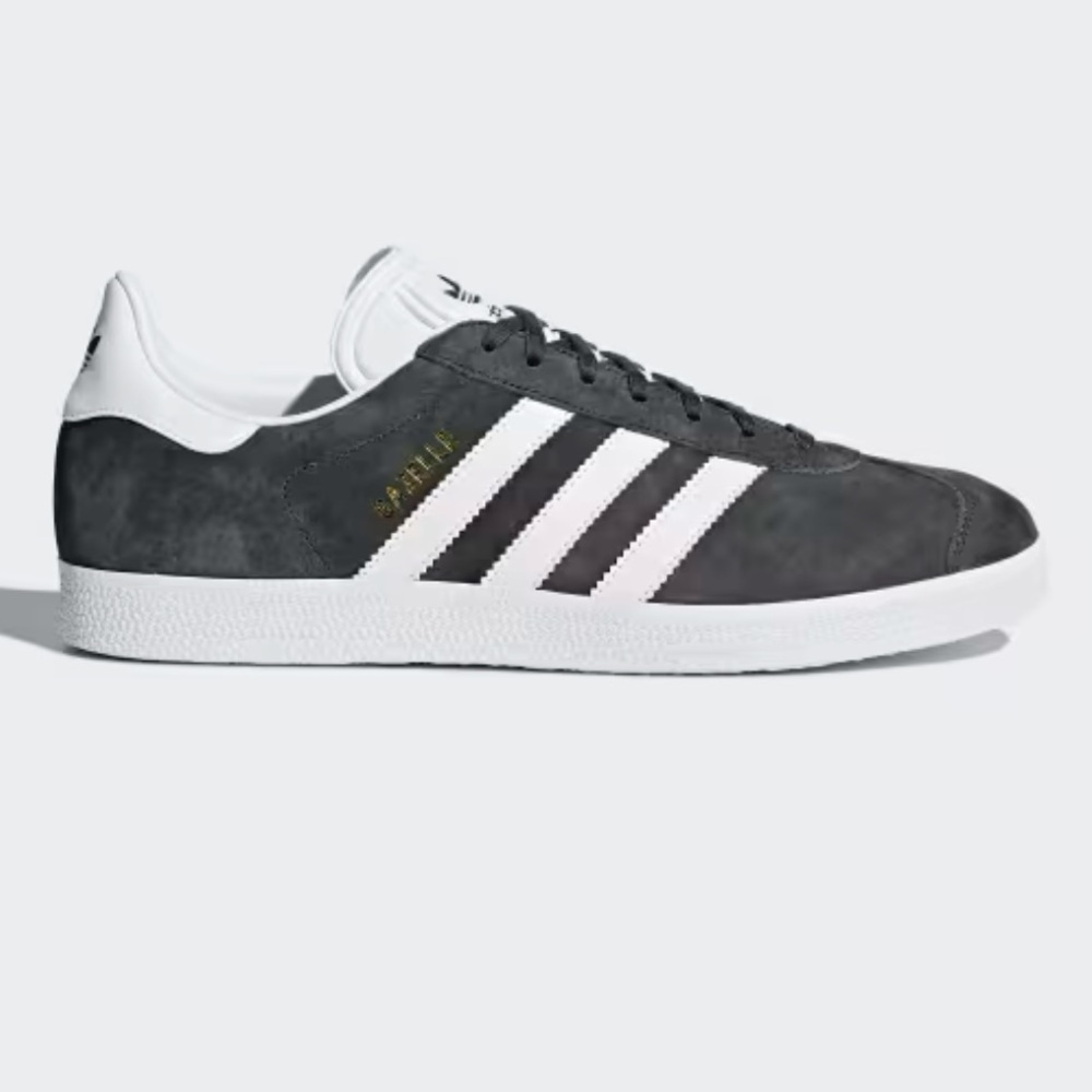 Adidas Gray and White Gazelle Sneakers
